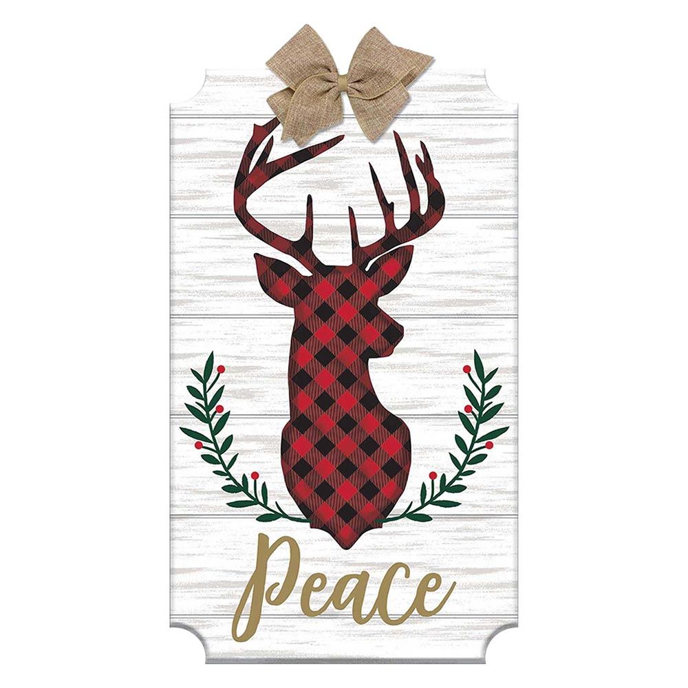 Amscan - Peace Deer Head Large Easel