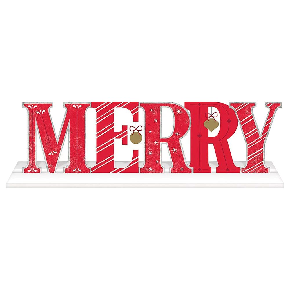 Merry Sign Stand Decoration