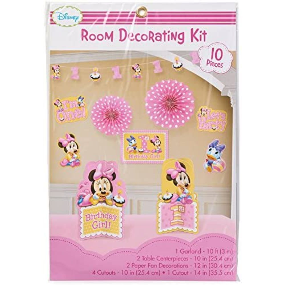 Minnie Mouse 1st Birthday Decorating Kit