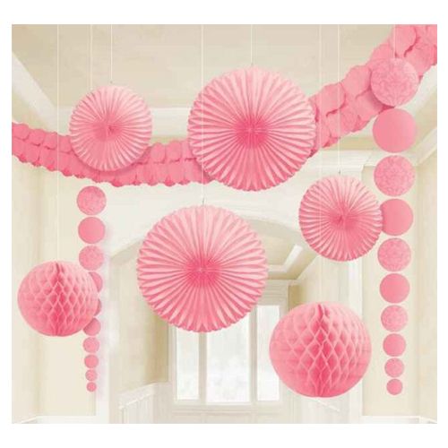 Amscan - New Damask Decorating Kit 9pcs - Pink