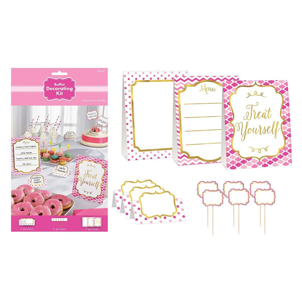 Amscan - Buffet Decorating Kit - Pink