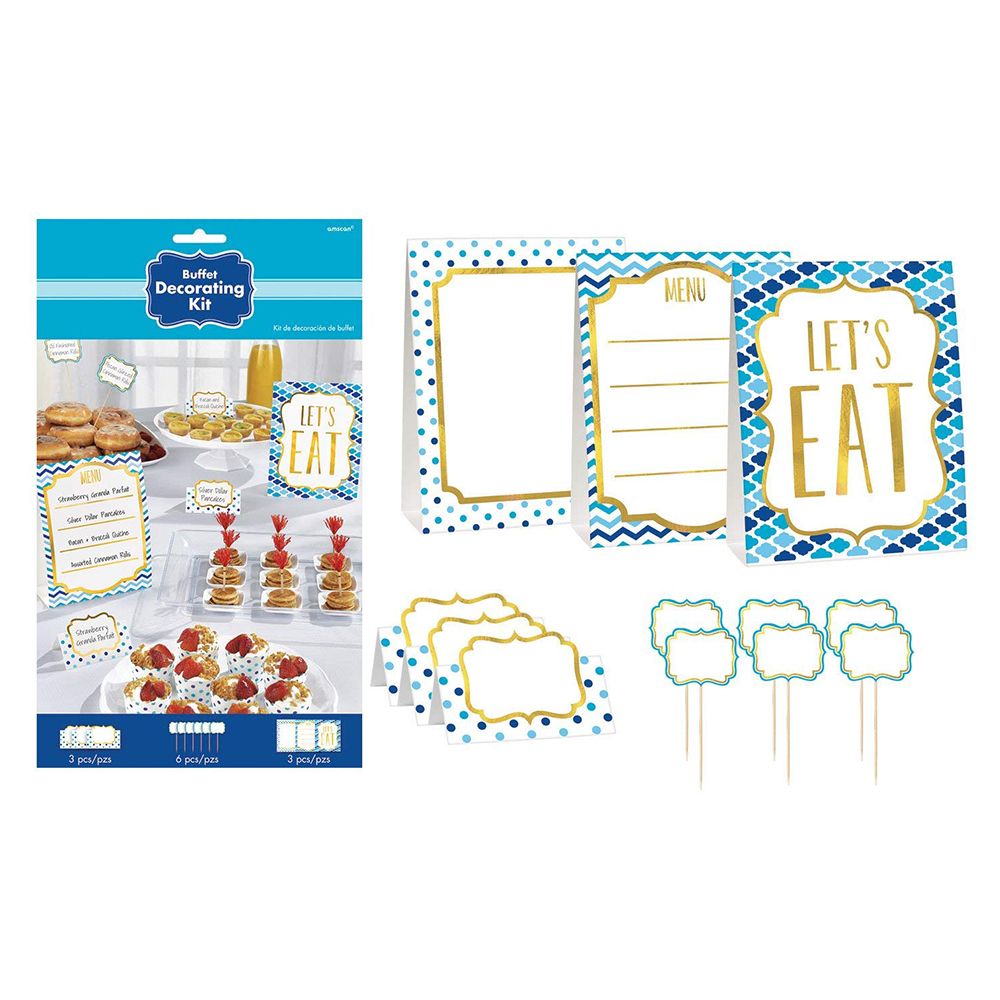 Amscan - Buffet Decorating Kit - Blue