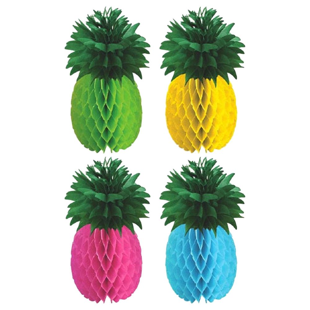 Pineapple Honeycomb Centerpiece - 4Pc