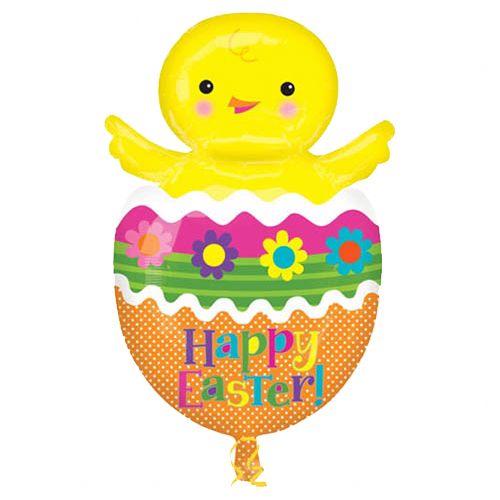 Chick in Colorful Egg Super Shape Balloon