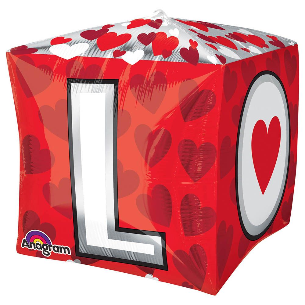 L-O-V-E Cubez Foil Balloon 15in