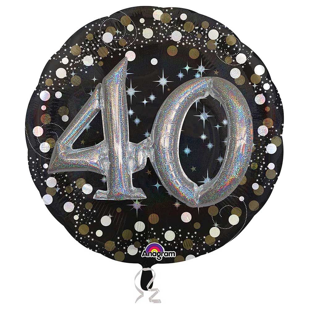 Party Centre - 36-inch Sparkling 40 Birthday Balloon