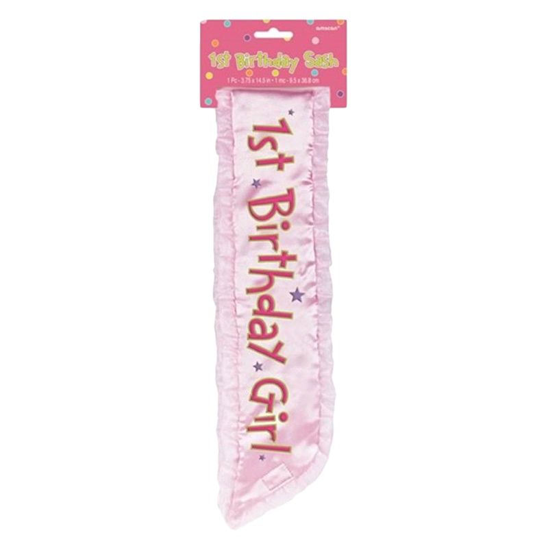 Girls 1st Birthday Sash