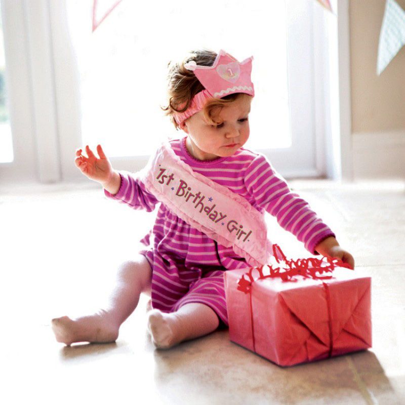 Girls 1st Birthday Sash