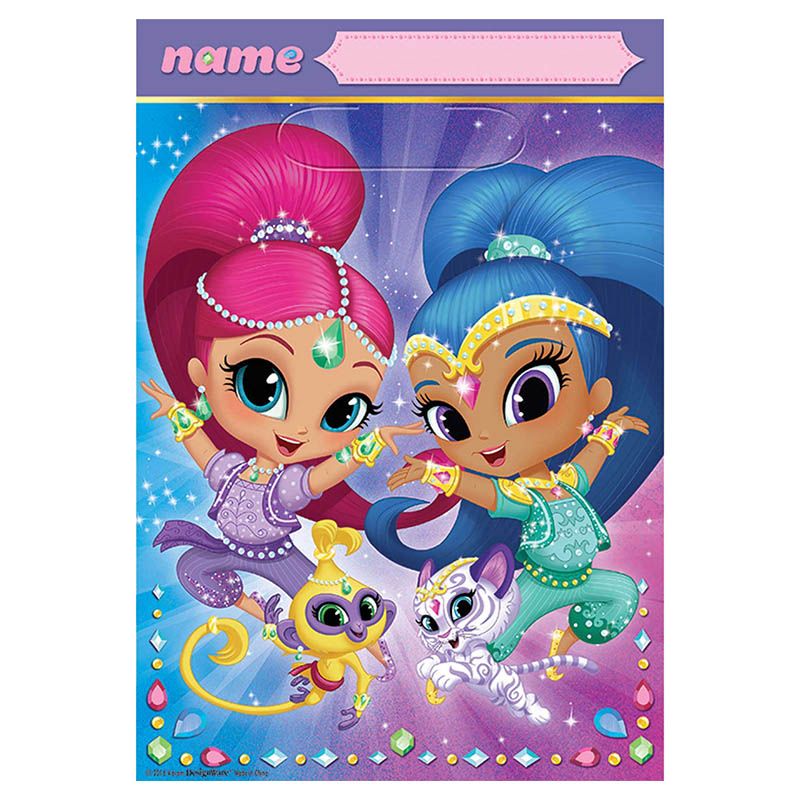 Shimmer & Shine Folded Loot Bags 8pcs