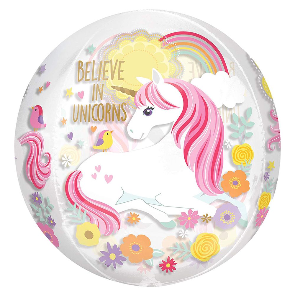 G20 Magical Unicorn Orbz Foil Balloon