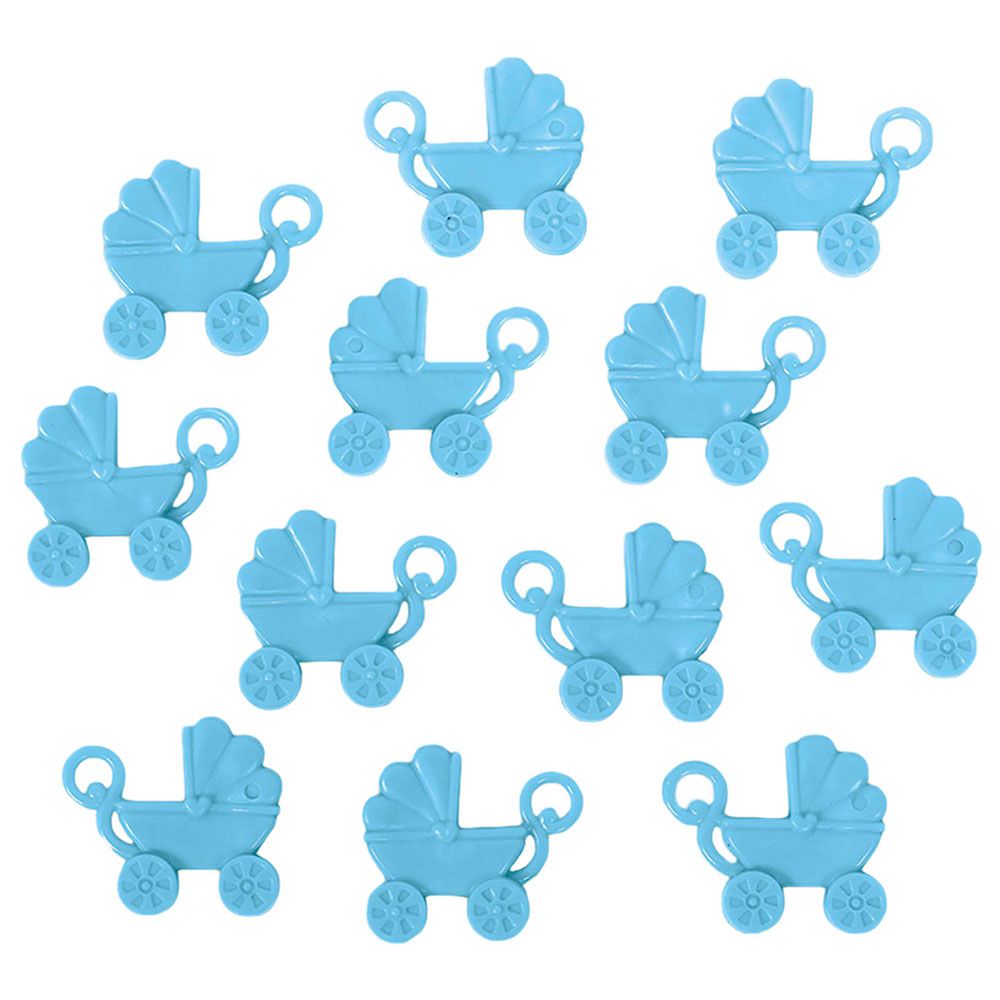 Amscan - Baby Shower Blue Baby Carriage Favors 12pcs