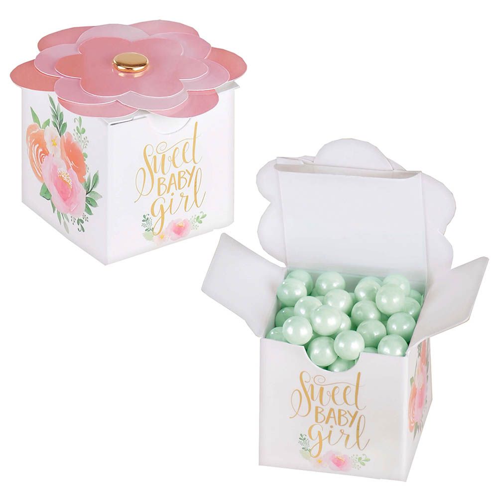 Amscan - Floral Baby Favor Boxes 8pcs