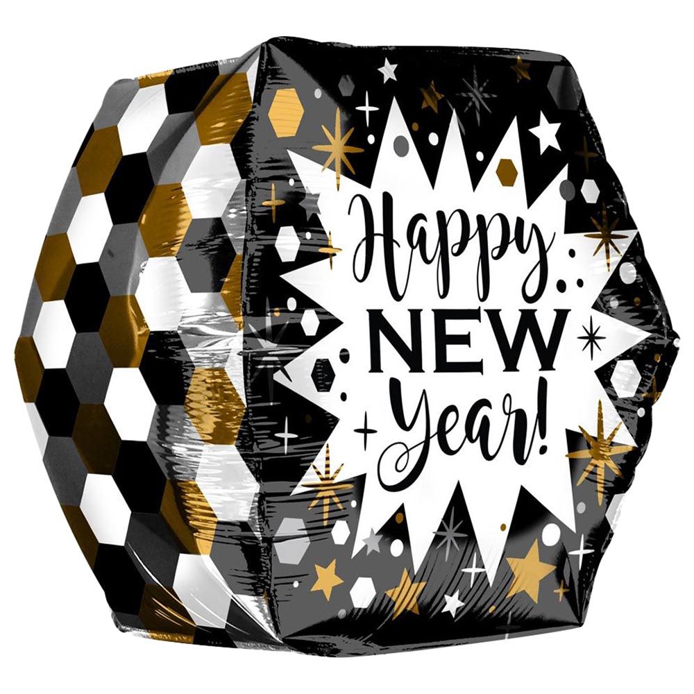 Anagram - Geometric New Year Anglez Ultra Shape Foil Balloon