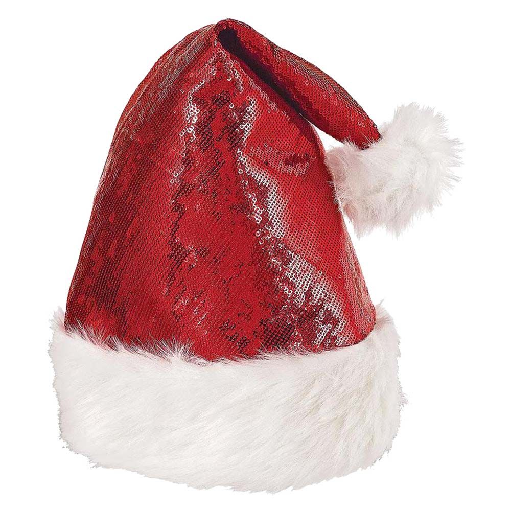 Amscan - Red Sequined Santa Hat