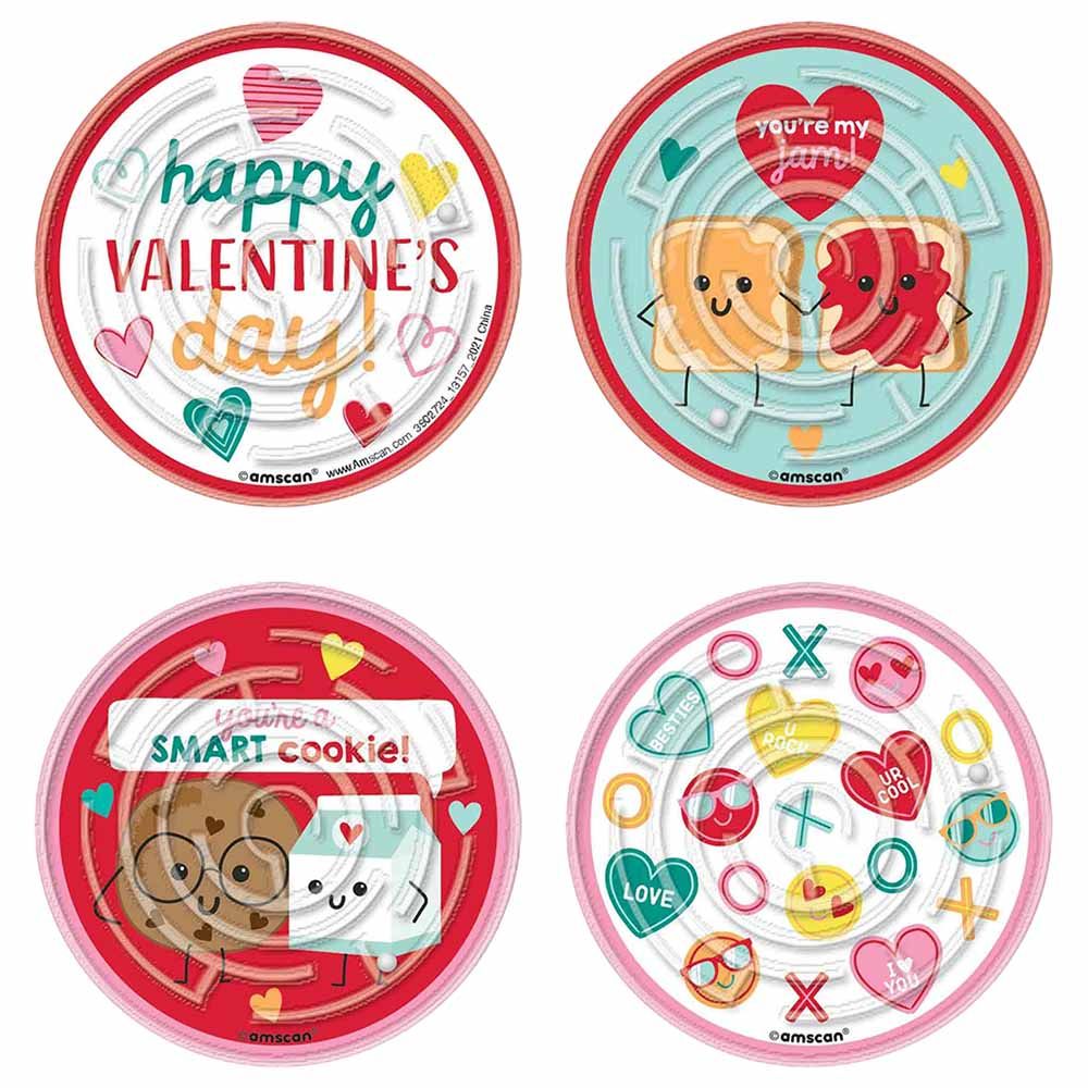 Party Centre - Valentine Maze Puzzles - 8pc