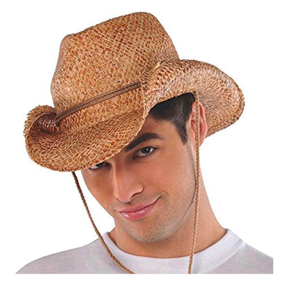 Cowboy Straw Hat - Brown