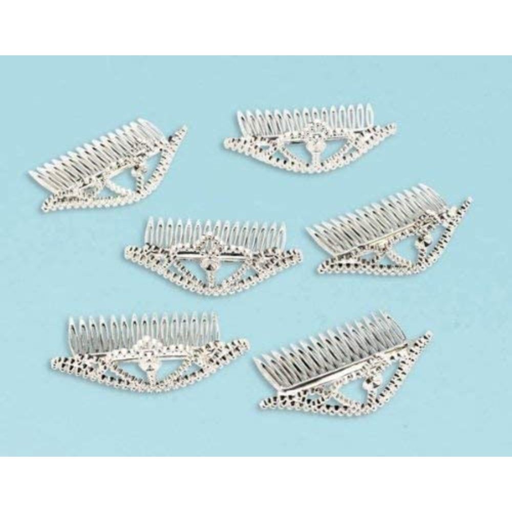 Metallic Tiara Value Pack 6pcs - Silver