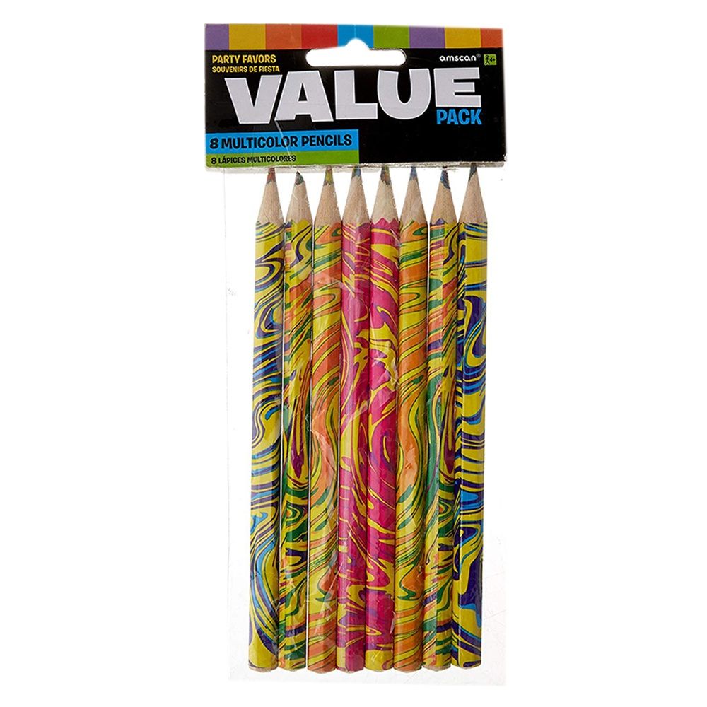 Multi-Color Pencil Favors 8pcs