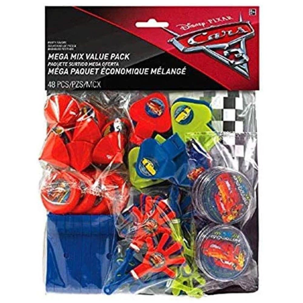 Party Centre - Disney Cars 3 Birthday Party Favors - 48pcs