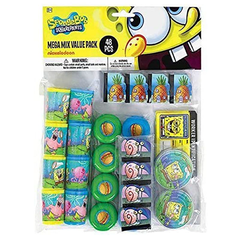 Party Centre - SpongeBob Party Birthday Party Favors - 48pcs