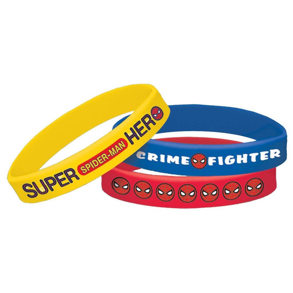 Spider-Man Rubber Bracelets 6pcs