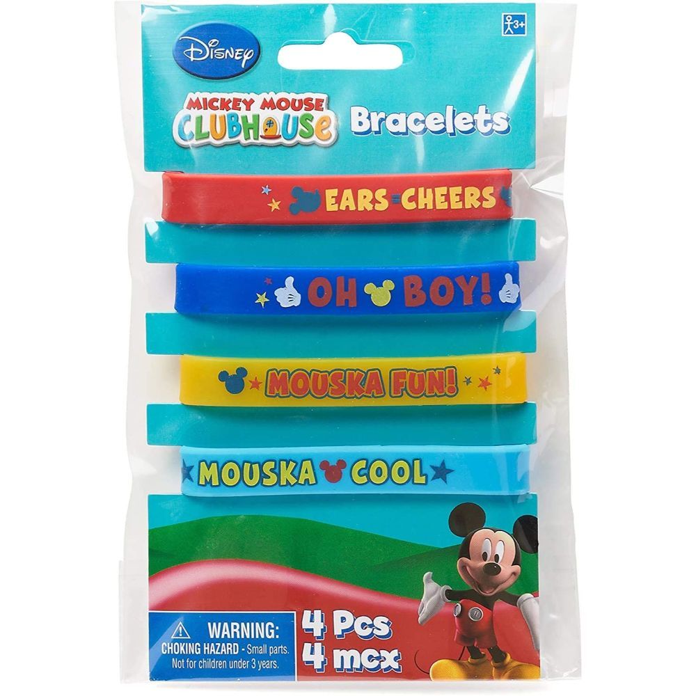 Mickey On The Go Rubber Bracelets 6pcs