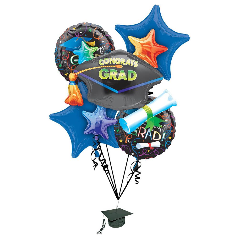 Party Centre - Graduation Celebration Balloon Bouquet 5pcs