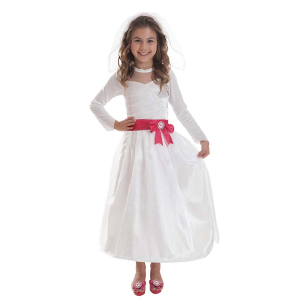 Barbie Bride Girl Child Costume - White