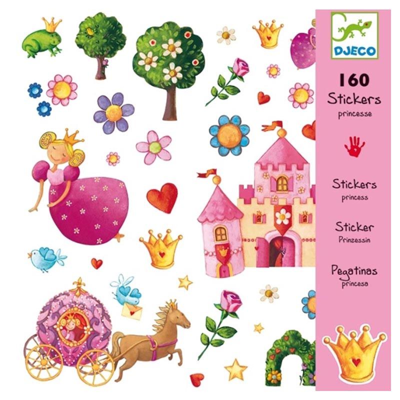 Djeco - Princess Marguerite Stickers 160pcs