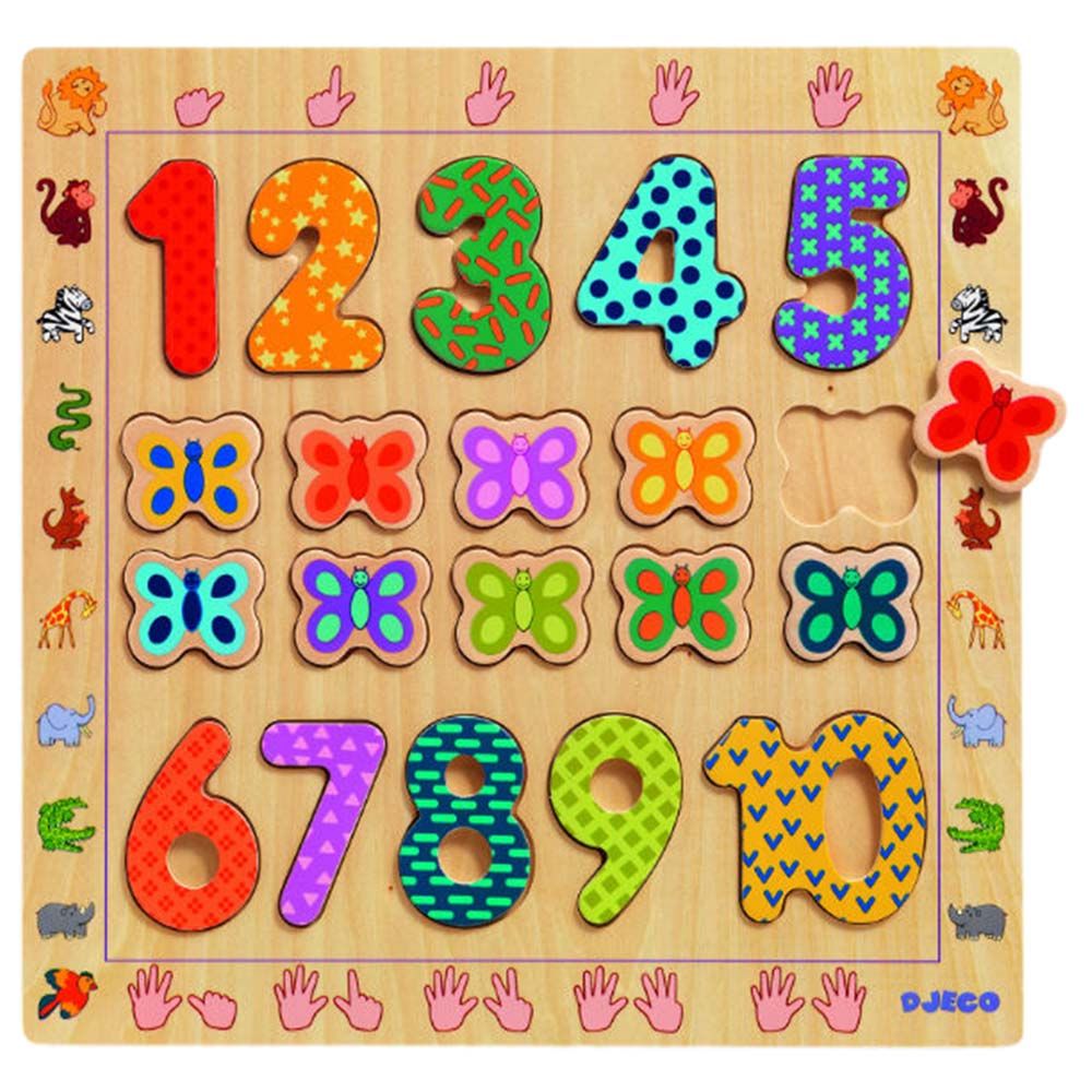 Djeco - Educational Puzzle - 1-10