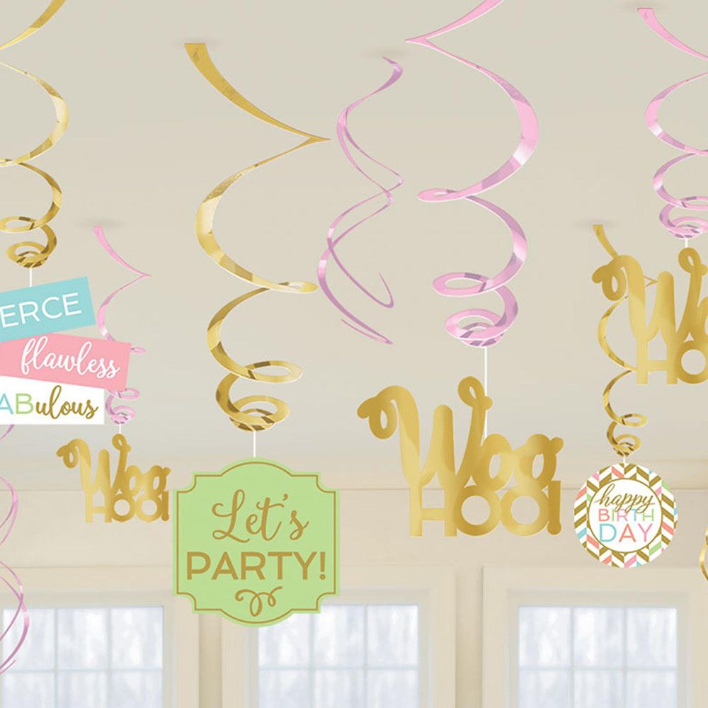 Party Center - Eat Drink & Be Happy Tableware Supplies For 8 Guests