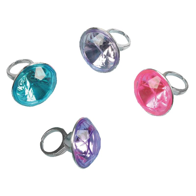 Giant Gem Ring Favors 8pcs