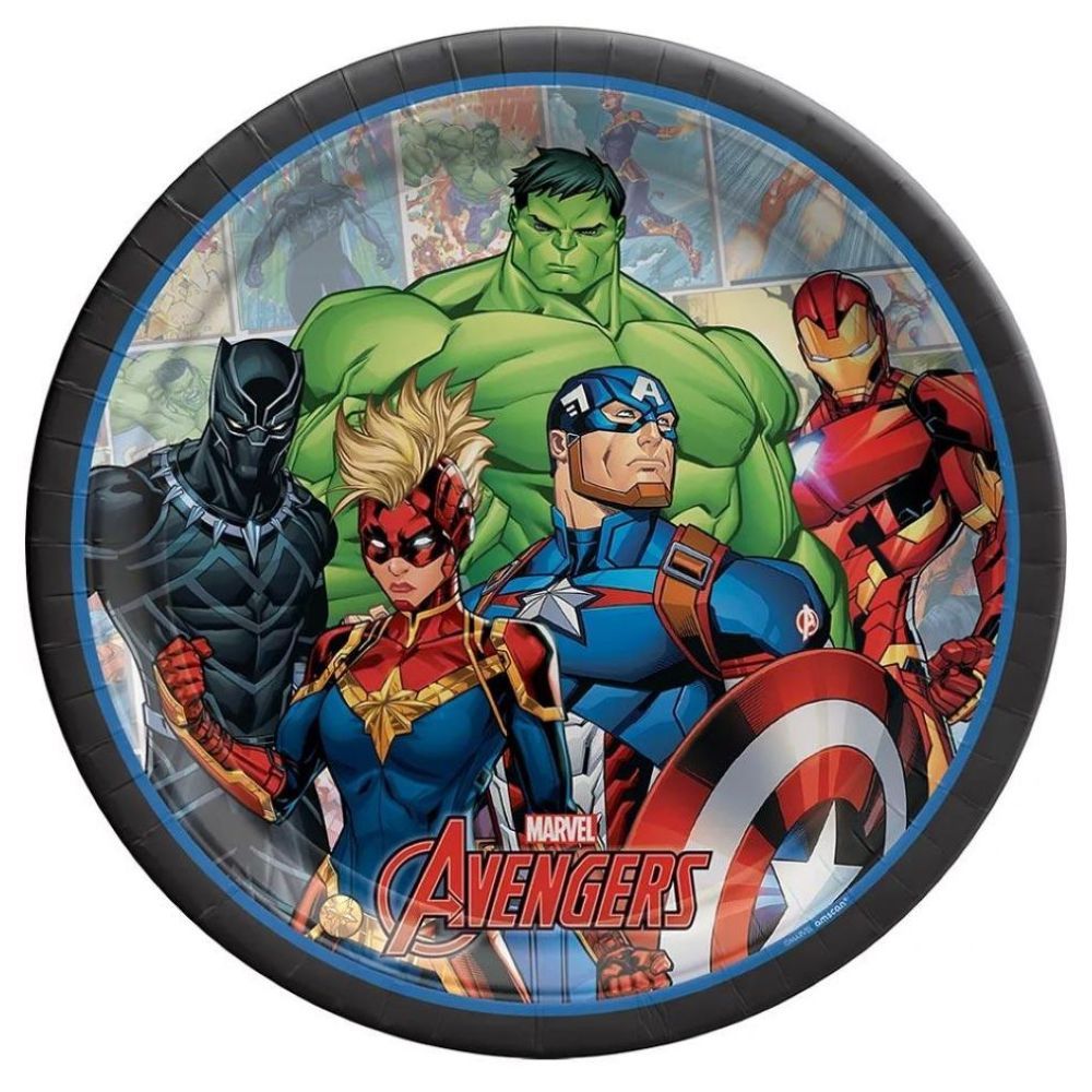 Party Centre - Avengers Tableware Party Supplies for 8 Guests