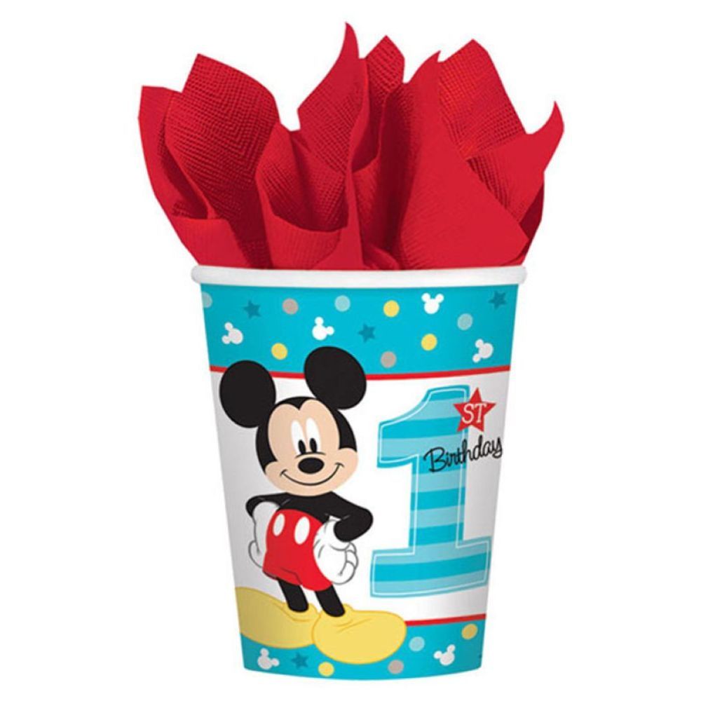 Party Centre - Mickey Fun Tableware Party Supplies for 8 Guests