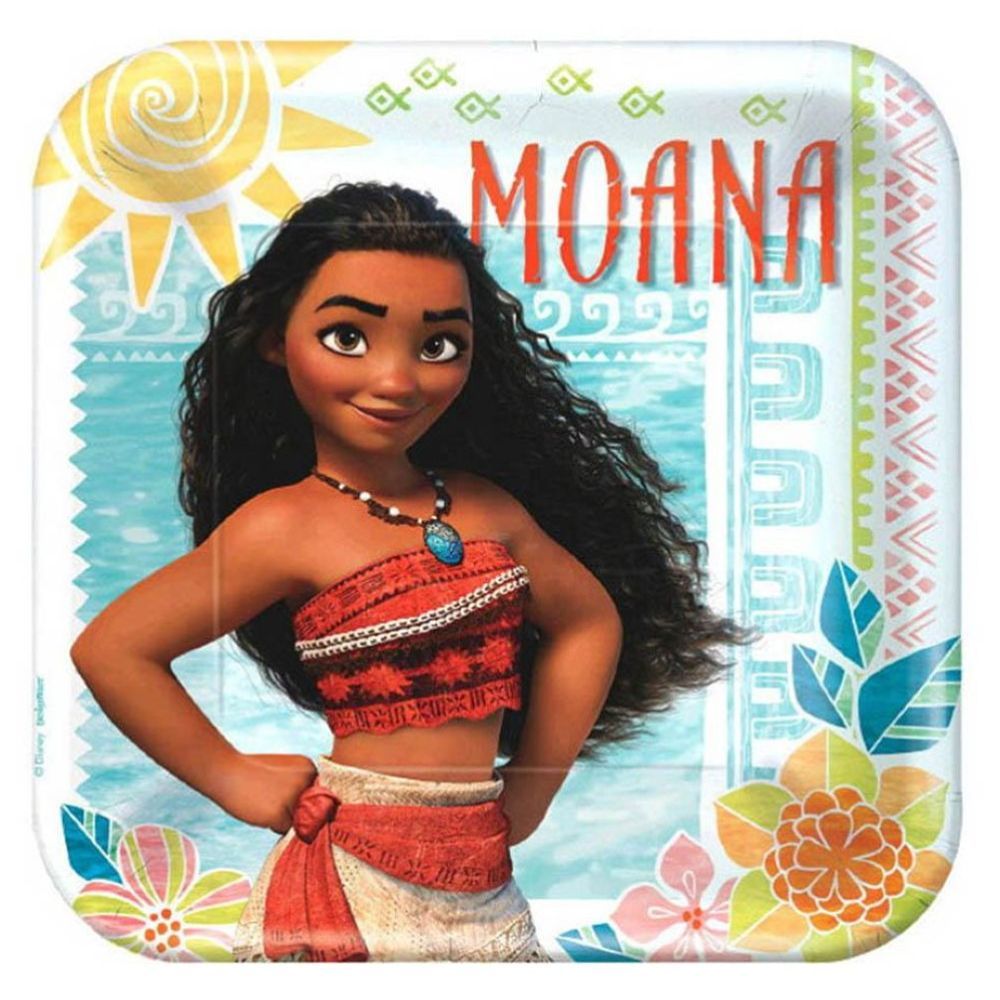 Party Centre - Moana Tableware Party Supplies for 8 Guests