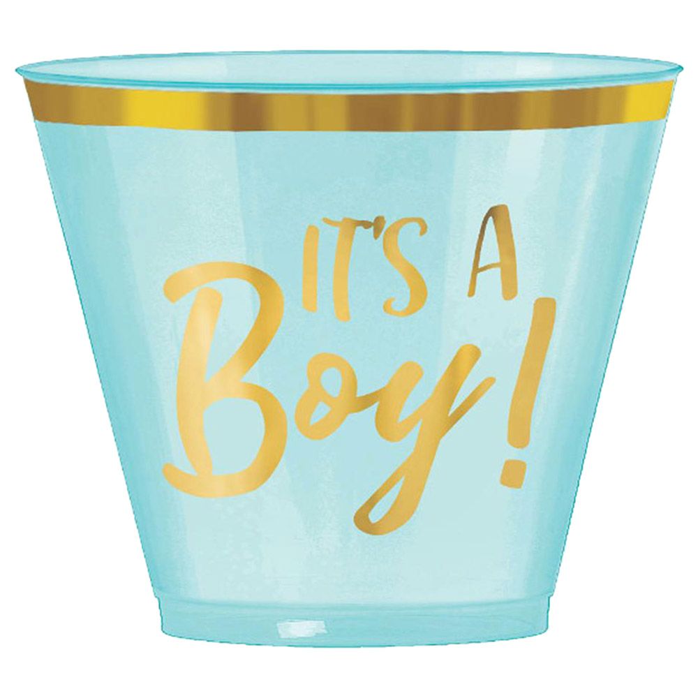 Party Center - Oh Baby Boy Tableware Supplies For 8 Guests