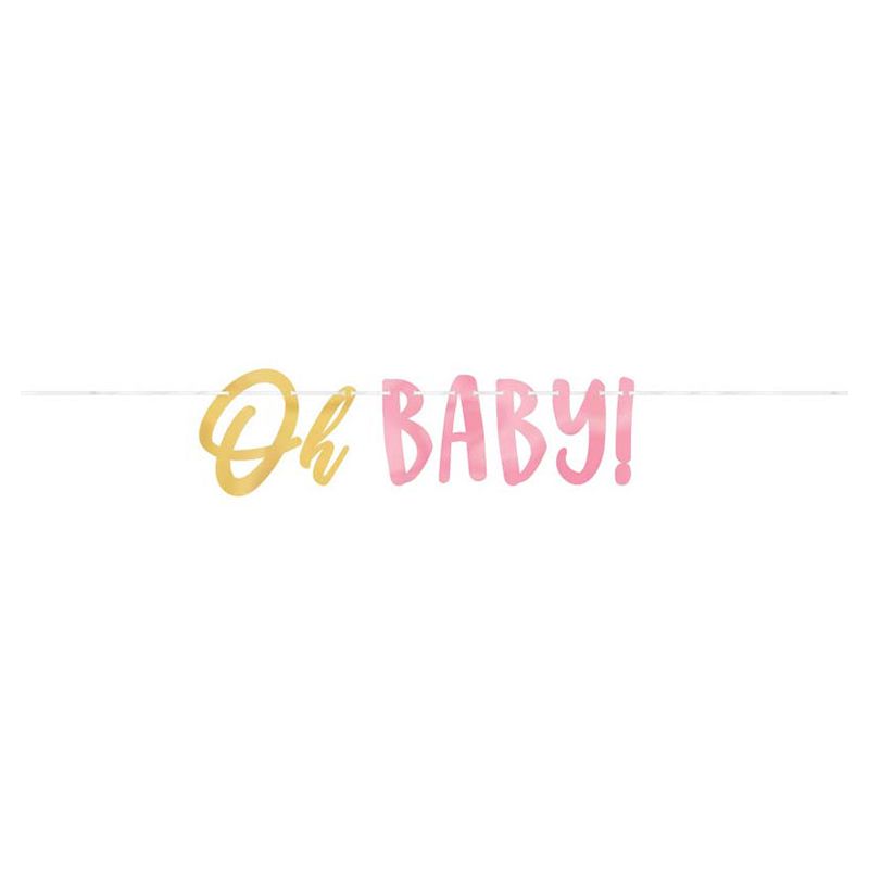 بارتي سنتر - مستلزمات المائدة للحفلات - 8 أشخاص - Oh Baby Girl