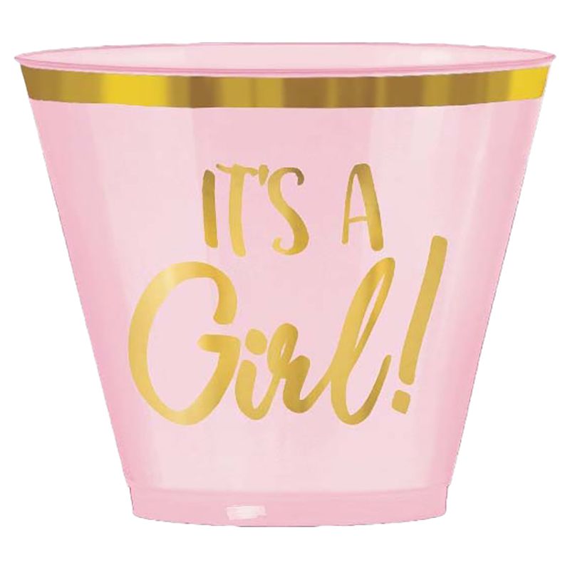 Party Center - Oh Baby Girl Tableware Supplies For 8 Guests