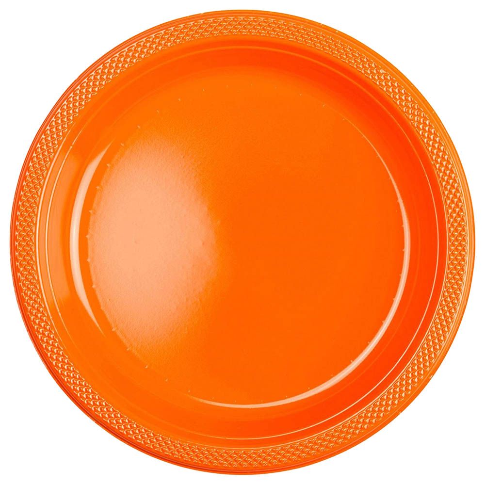 Party Centre - Tableware Kit For 20 Guest - Orange & Blue 