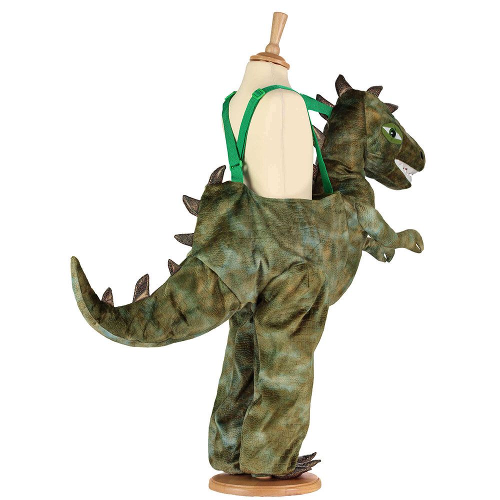 Child Ride In Dinosaur Costume