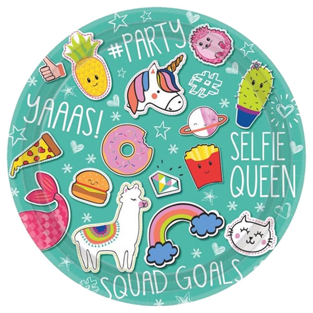 Party Center - Selfie Tableware Supplies For 8 Guests