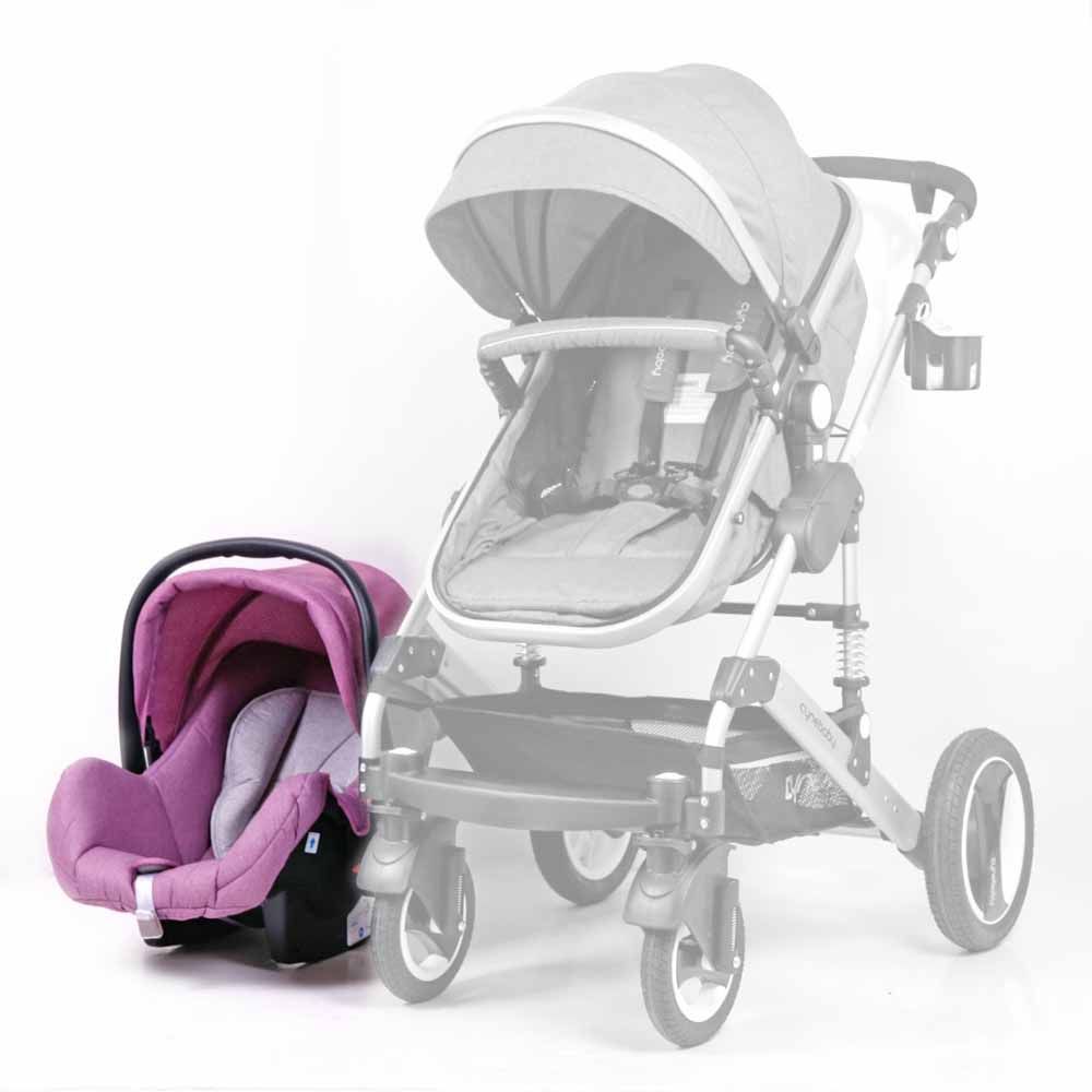 Cynebaby Safety Car Seat With Stroller Adaptor - Purple