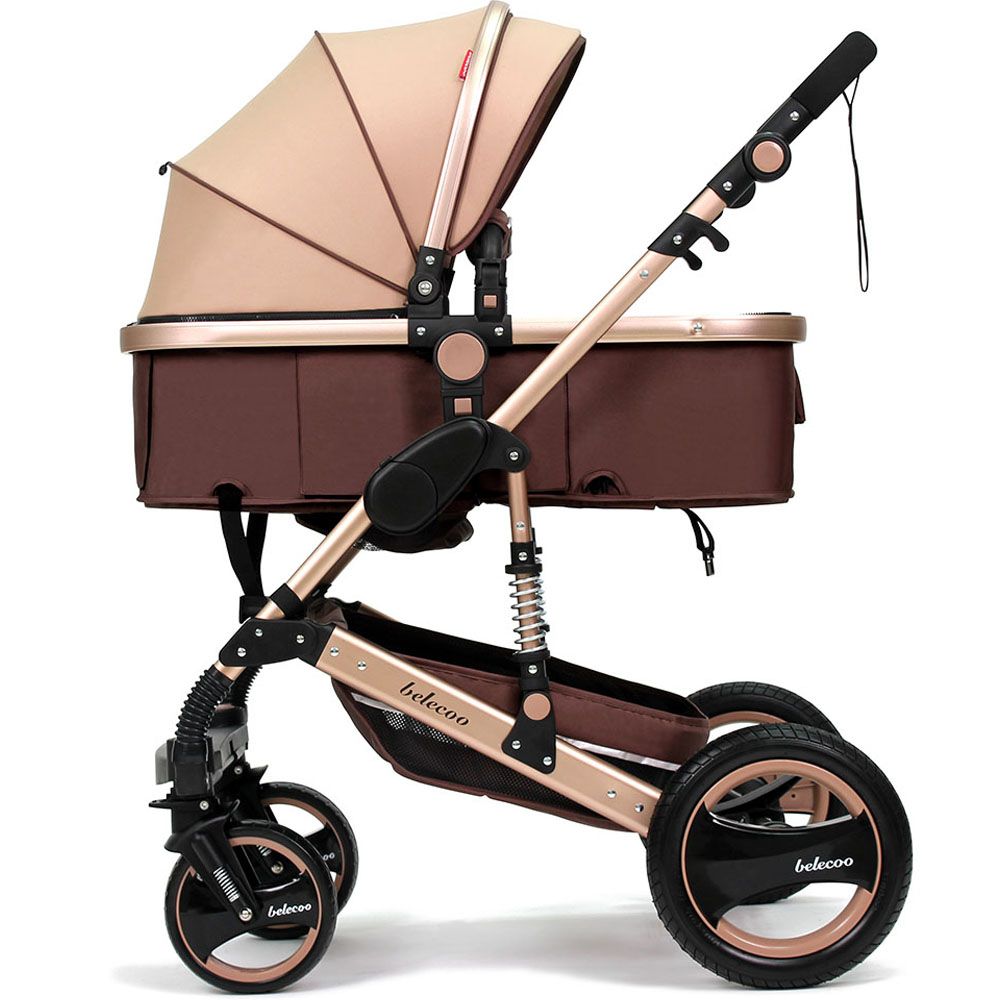 Belecoo 6 Khaki - Classic 3 in 1 Pram