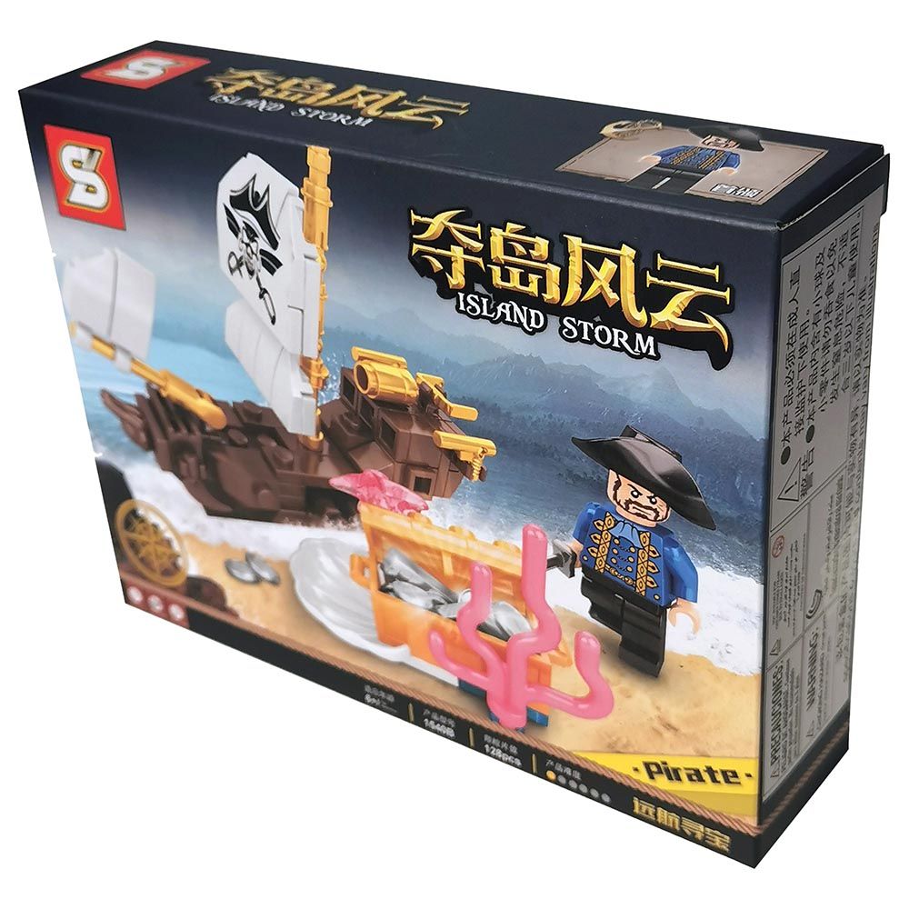 Sembo - Capture The Island Building Blocks - 107 Pcs