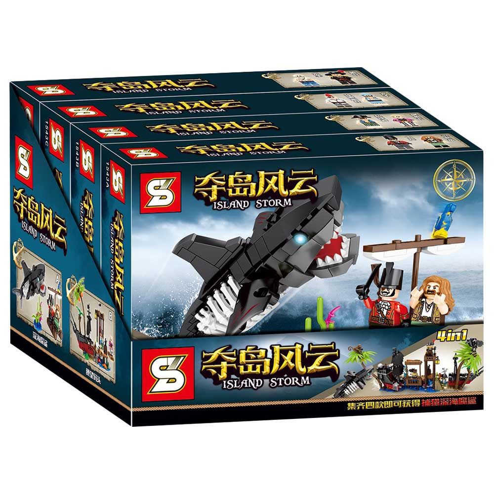 Sembo - Capture The Island Building Blocks - 225 Pcs