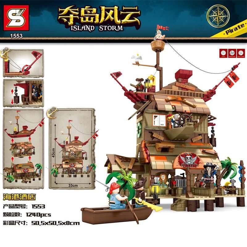 Sembo - Capture The Island Building Blocks - 1240 Pcs