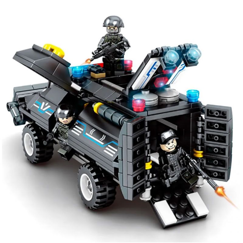 Sembo - Blackhawk Swat Series Building Blocks - 549 Pcs - Black