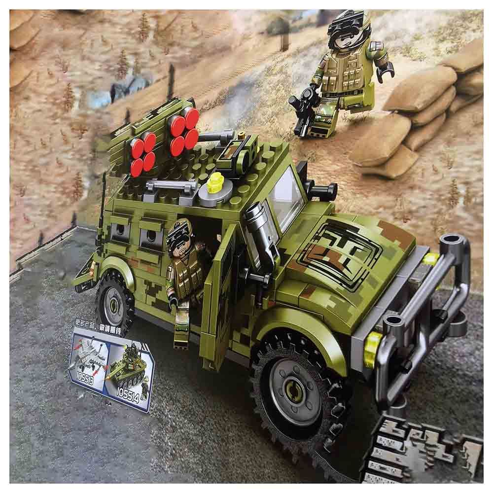 Sembo - Assault Vehicle Building Blocks - 269 Pcs - Green