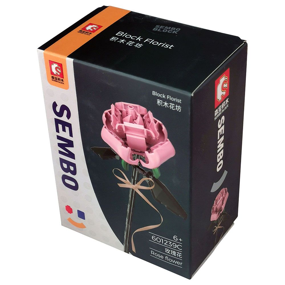 Sembo - Rose Flower Building Blocks