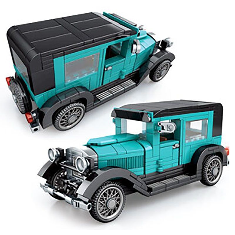 Sembo - Classic Passion Car Building Blocks - 330+ Pcs - Blue